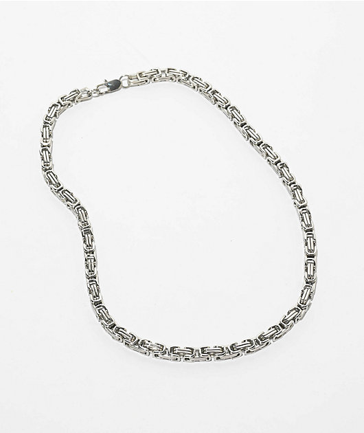 Half Hearted Byzantine 6mm Silver Chain Necklace | Zumiez
