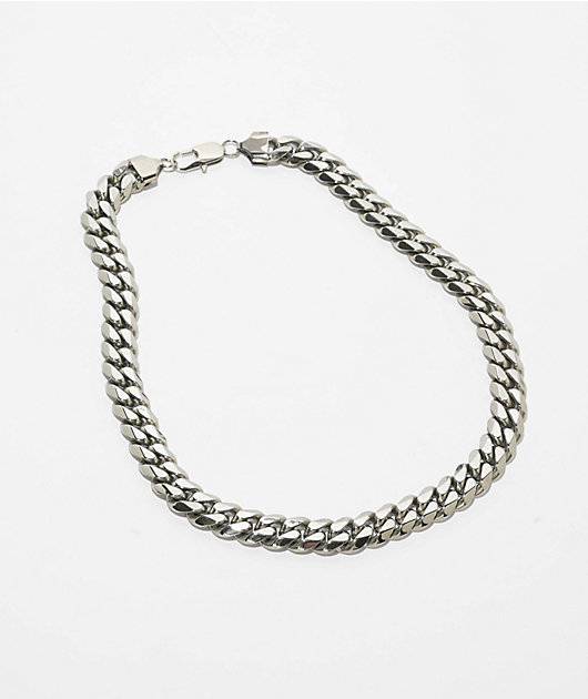 Half Hearted Flat Edge 14mm Cuban Chain Necklace