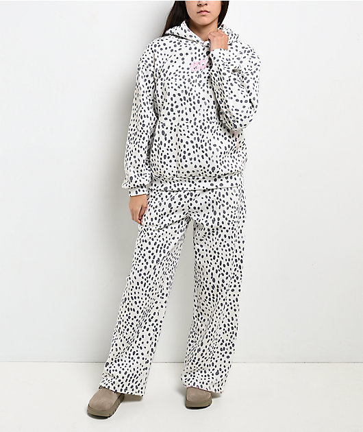 Happy Camp3r Dalmatian Darling White Sweatpants