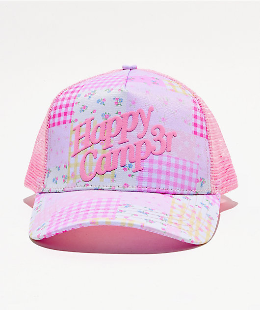 Happy Camp3r Patch Pink Trucker Hat