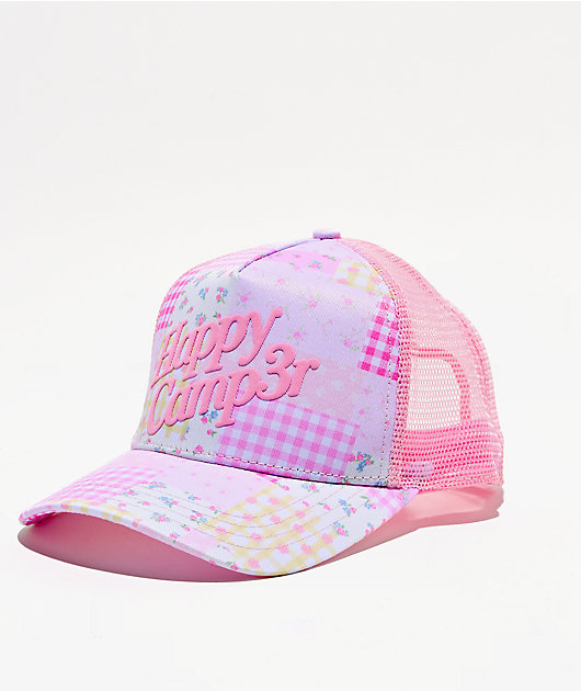 Happy Camp3r Patch Pink Trucker Hat