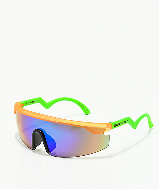 orange and green sunglasses