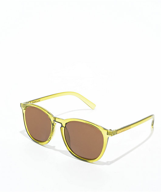 Happy Hour Flap Jacks Moss Green Sunglasses