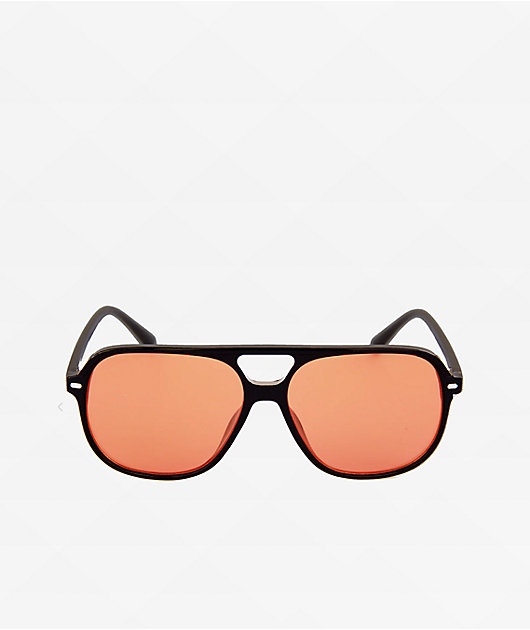 Happy Hour The Dukes HoneyCutts Black & Orange Sunglasses