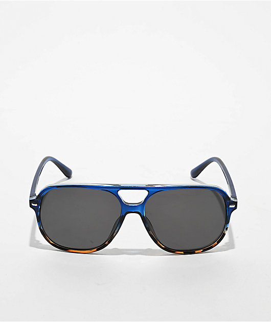 Happy Hour The Dukes Sapphire Fade Tortoise Shell Sunglasses