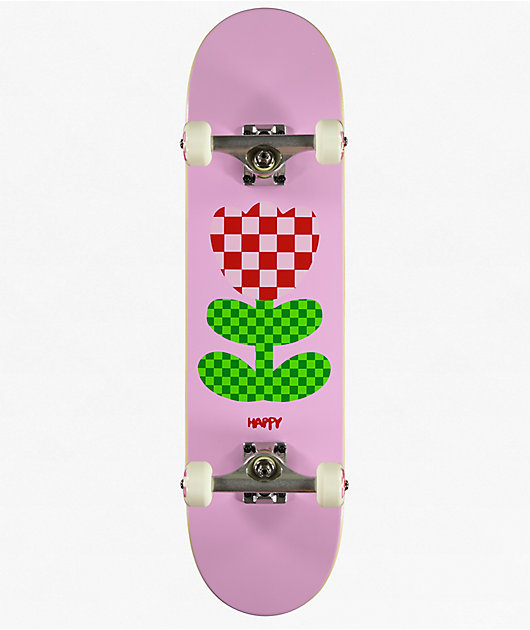 Happy Tulip Peach 7.75" Skateboard Complete