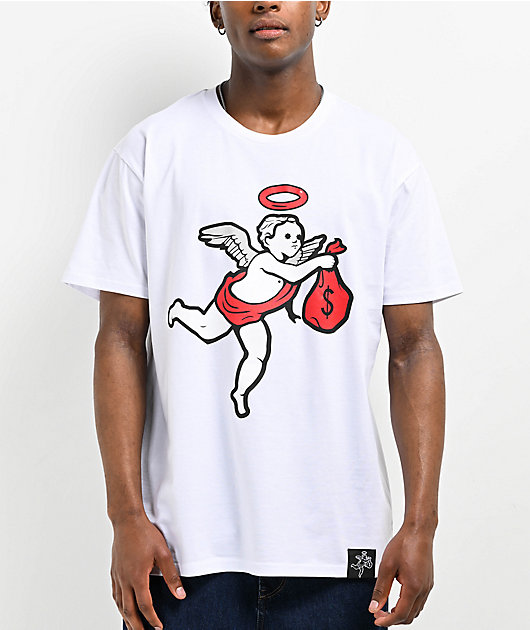 希少　Muerte Tシャツ Lサイズ GET MONEY Hasta Muerte Get Money Angel White T-Shirt | Zumiez