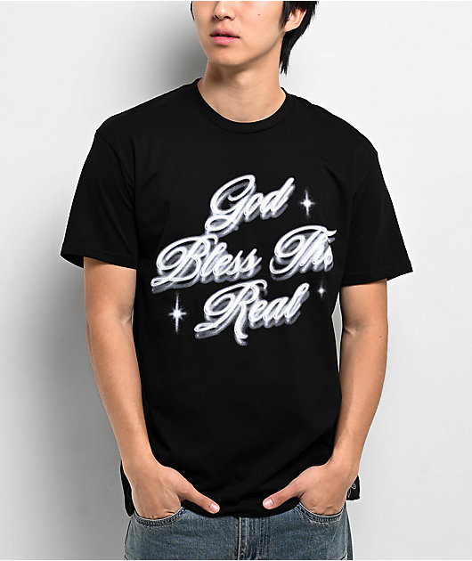 Hasta Muerte God Bless The Real Black T-Shirt | Zumiez