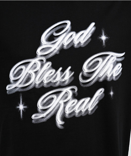 Hasta Muerte God Bless The Real Black T-Shirt | Zumiez