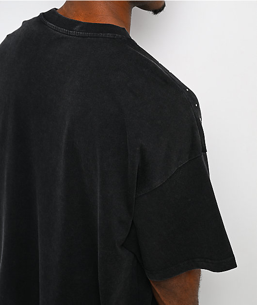 Hasta Muerte Roses Black Wash T-Shirt