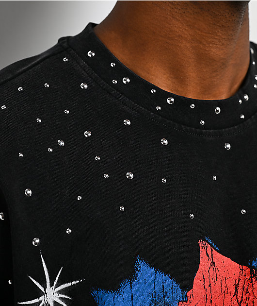 Hasta Muerte Roses Black Wash T-Shirt