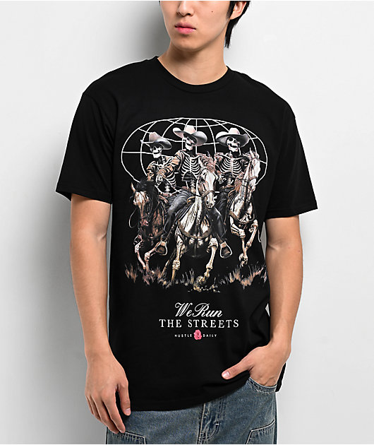 Hasta Muerte Run The Streets Black T-Shirt | Zumiez