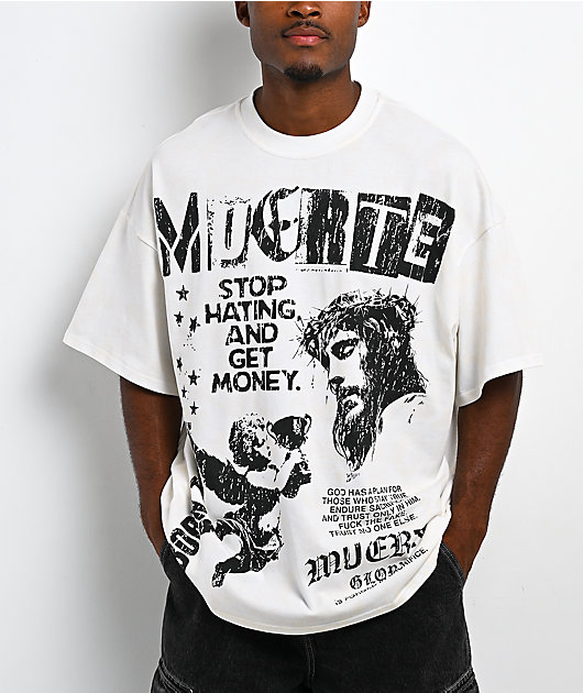 Hasta Muerte Stop Hating White T-Shirt