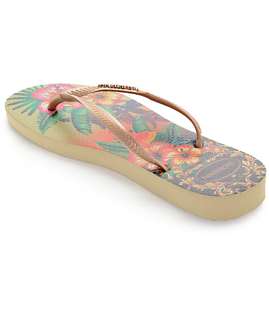 Havaianas Slim Tropical Flip Flop Sandals