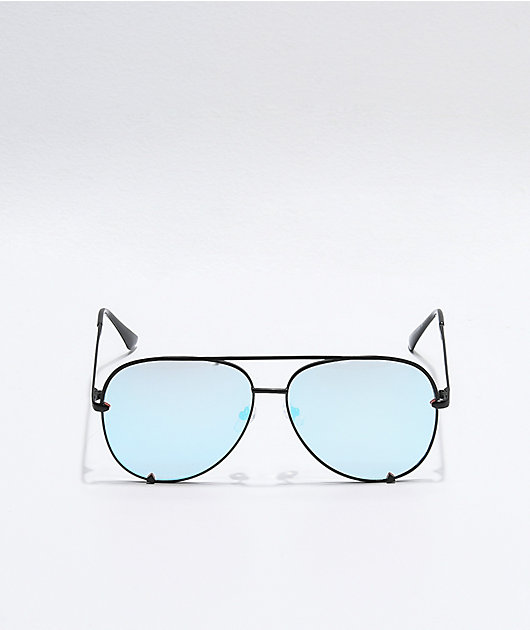 Haven Black and Turquoise Revolution Sunglasses