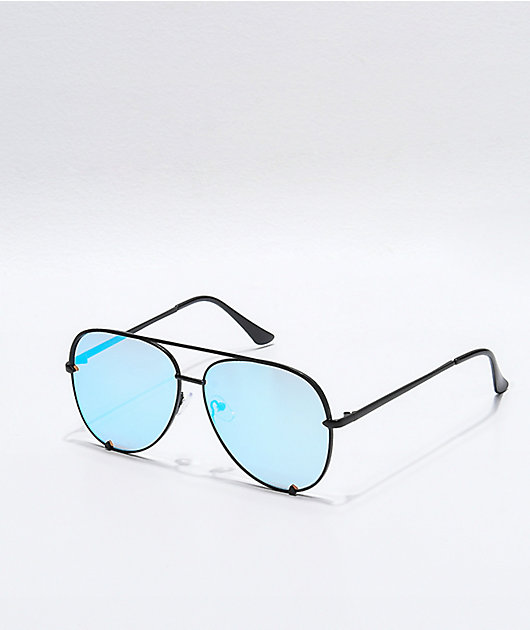 Haven Black and Turquoise Revolution Sunglasses