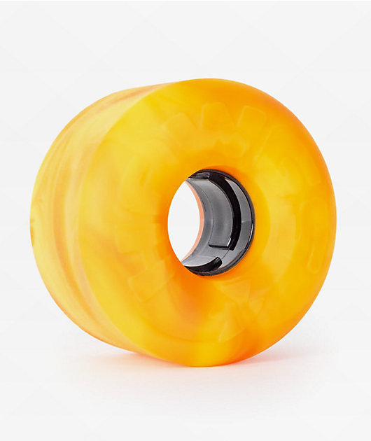 EZ Slide Hawgs 60mm 83a ダウンヒル フリーライド Hawgs EZ Slide 60mm 83a Orange & Yellow Cruiser Wheels | Zumiez