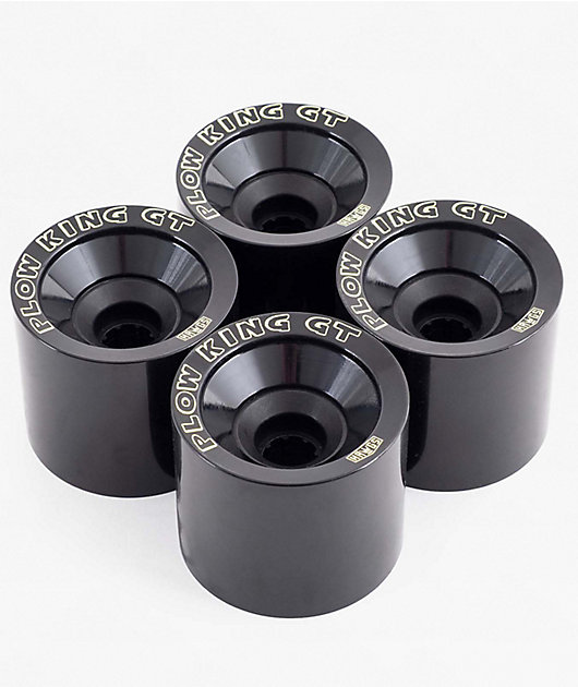 Hawgs Plow King GT 74mm 76a Black Gloss Cruiser Skateboard Wheels