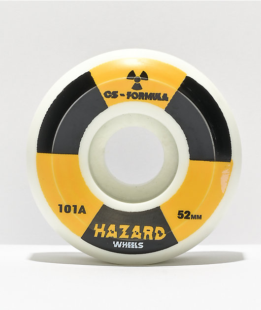 Hazard Sign 52mm 101a Conical Skateboard Wheels