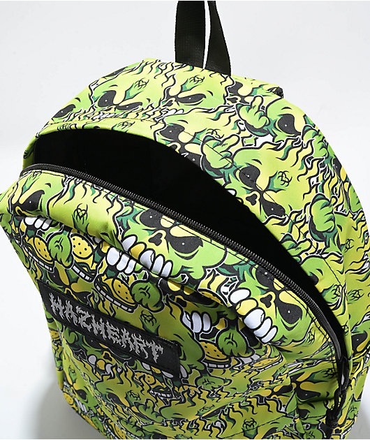 Hazheart All Over Hazzy Green Backpack