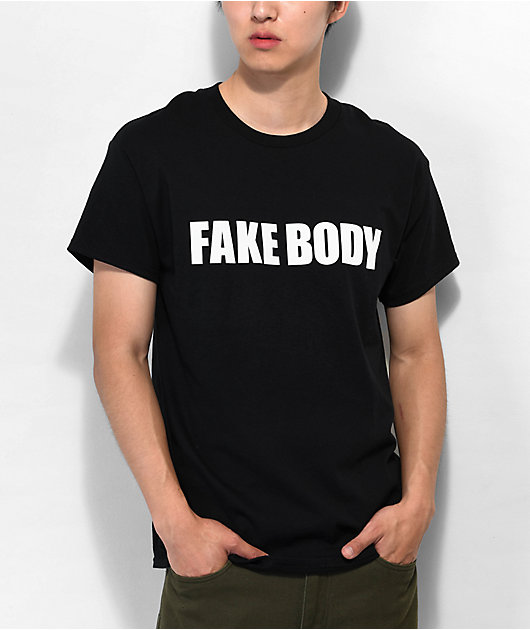 Hazheart Fake Body Black T-Shirt | Zumiez