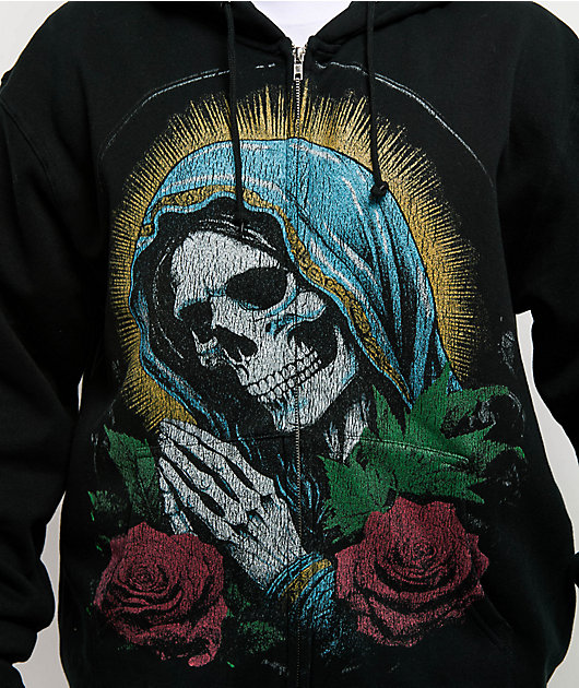 Heartbreakers Club Blessed Black Zip Hoodie