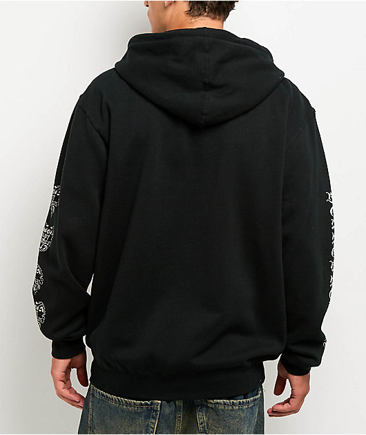 Heartbreakers Club Blessed Black Zip Hoodie