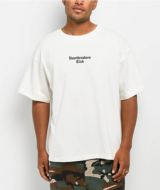 Heartbreakers Club Fallen White Heavyweight T-Shirt | Zumiez
