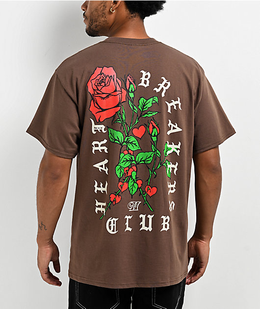 Heartbreakers Club Love Hurts Brown T-Shirt | Zumiez