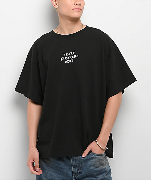 Heartbreakers Club Tears Heavyweight Black T-Shirt