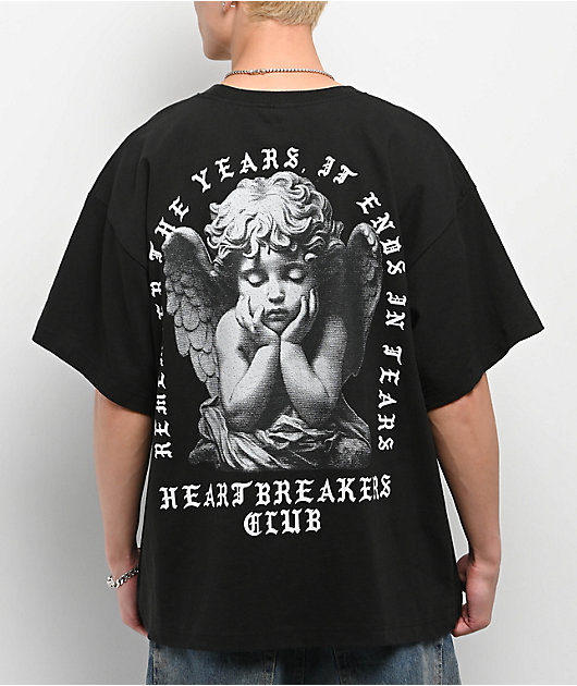 Heartbreakers Club Tears Heavyweight Black T-Shirt | Zumiez