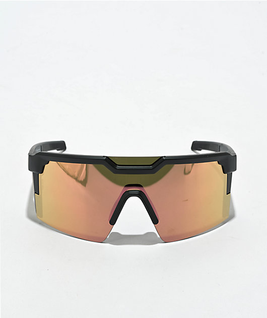 Heat Wave Future Tech Z87+ Side Stripe Rose Gold Sunglasses