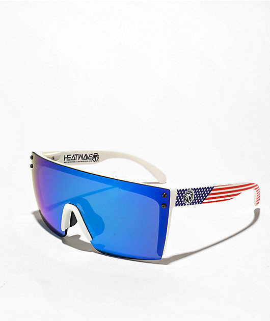 Heat Wave Lazer Face Z87 White Sunglasses