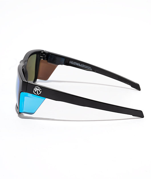 Heat Wave Performance Vise Galaxy Z87+ Black & Blue Sunglasses