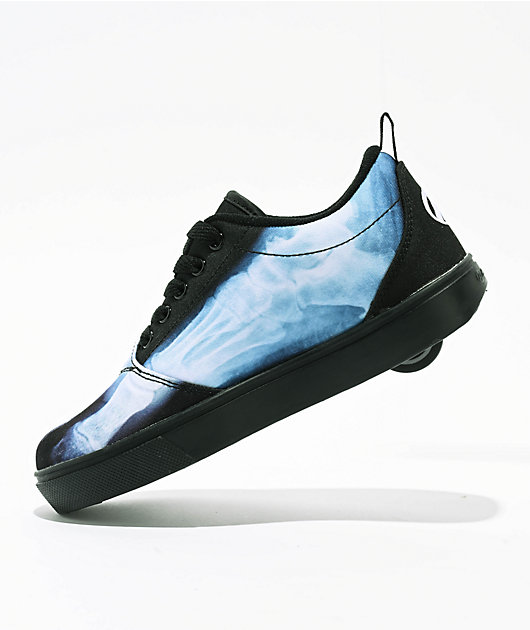 Heelys Kids X-Ray Pro 20 Black Blue Shoes Zumiez