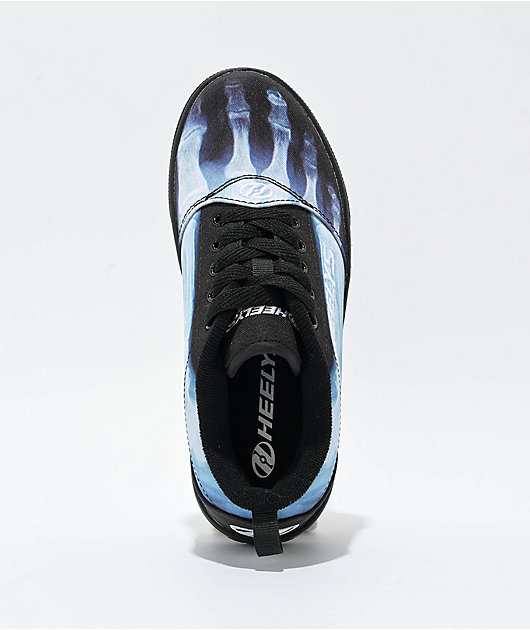 Heelys Kids X-Ray Pro 20 Black & Blue Shoes | Zumiez