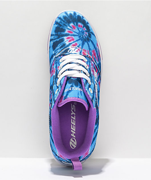 Heelys Pro 20 Blue & Purple Tie Dye Shoes