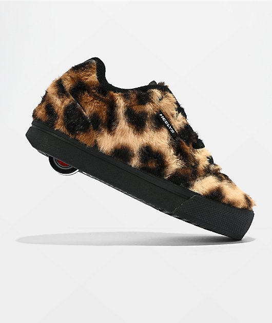 Heelys Pro 25 Cheetah Faux Fur Brown Shoes