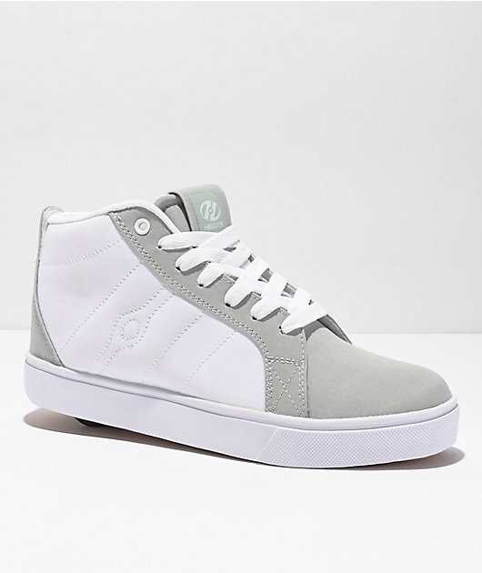 Heelys Racer Mid Grey White Shoes Zumiez