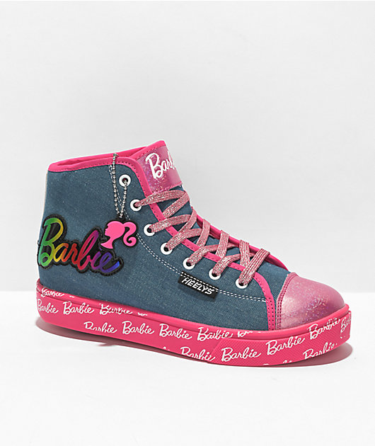 BARBIE pink high top sneakers 