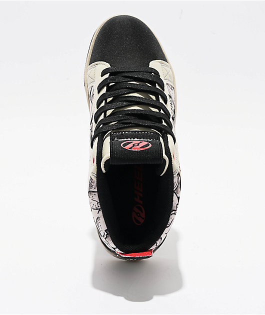 Heelys x Ed Hardy Kids Pro 20 Black & White Shoes