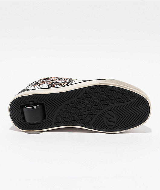 Heelys x Ed Hardy Kids Pro 20 Black & White Shoes