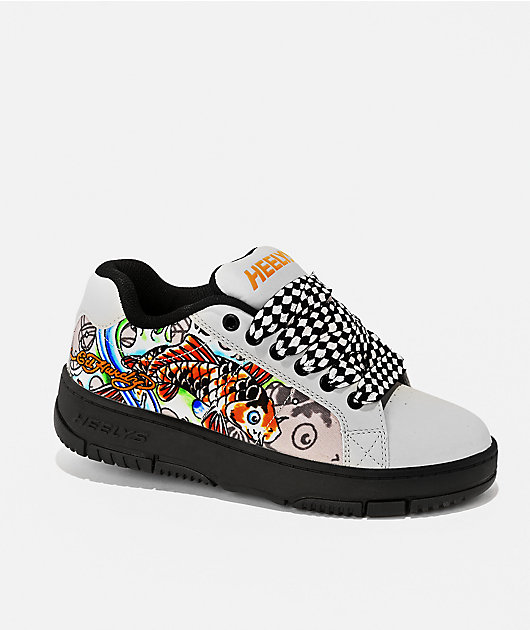 Heelys x Ed Hardy Kolect Koi Grey Shoes | Zumiez