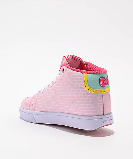 ♡HOOPEY♡  Heelys x Hello Kitty Kids Pro Midigi Pink & White Shoes | Zumiez