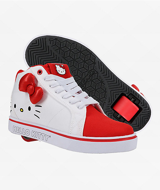Heelys x Hello Kitty Kids Racer Mid White Red Shoes Zumiez