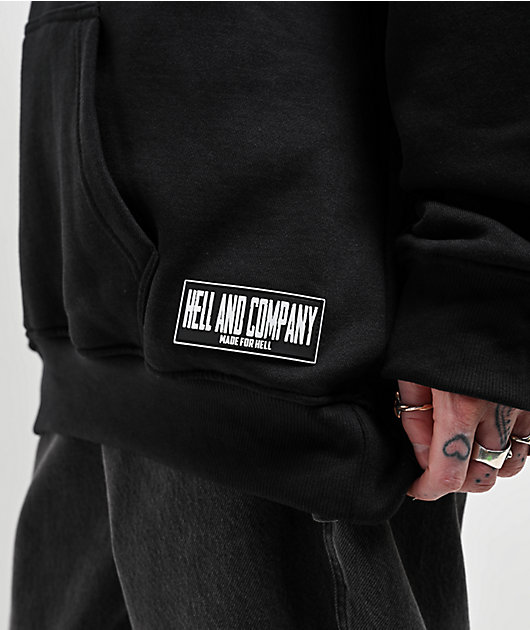 Hell & Company Blood Spills Black Hoodie