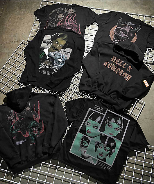 Hell & Company Blood Spills Black Hoodie