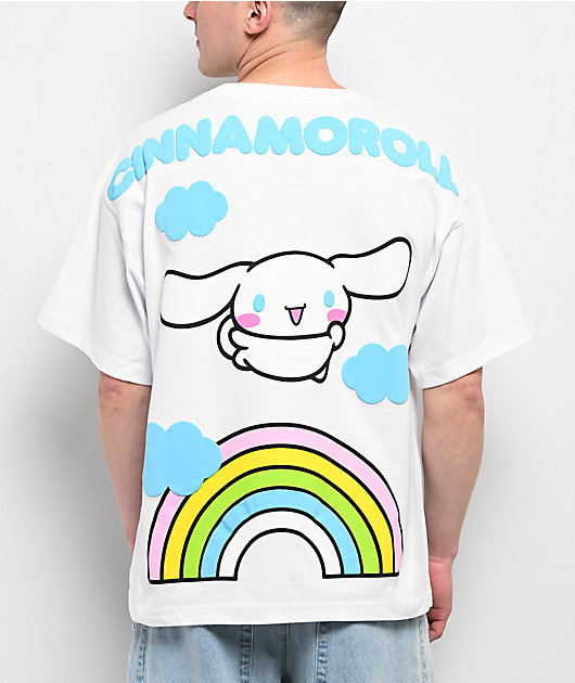 Hello Kitty® & Friends | A.LAB Cinnamoroll™ Over The Rainbow White T-Shirt