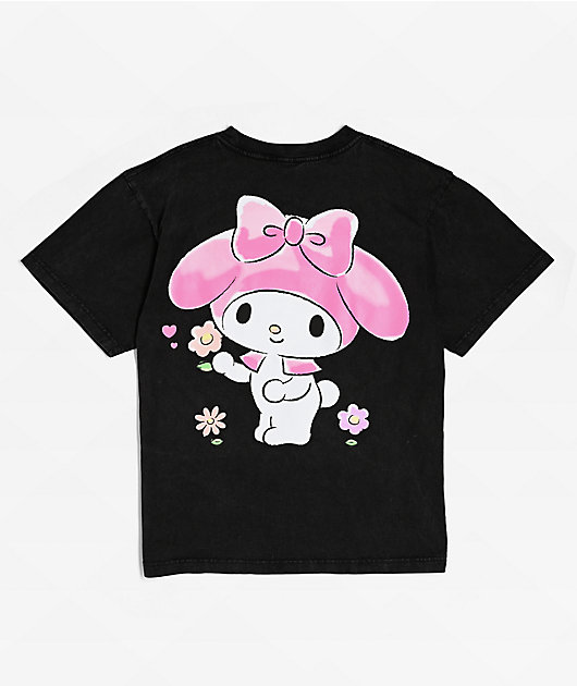Hello Kitty® & Friends | A.LAB My Melody™ Pink Ribbon Black T-Shirt ...