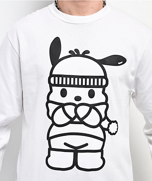 Hello Kitty & Friends | A.LAB Pochacco Puffer White Long Sleeve T-Shirt